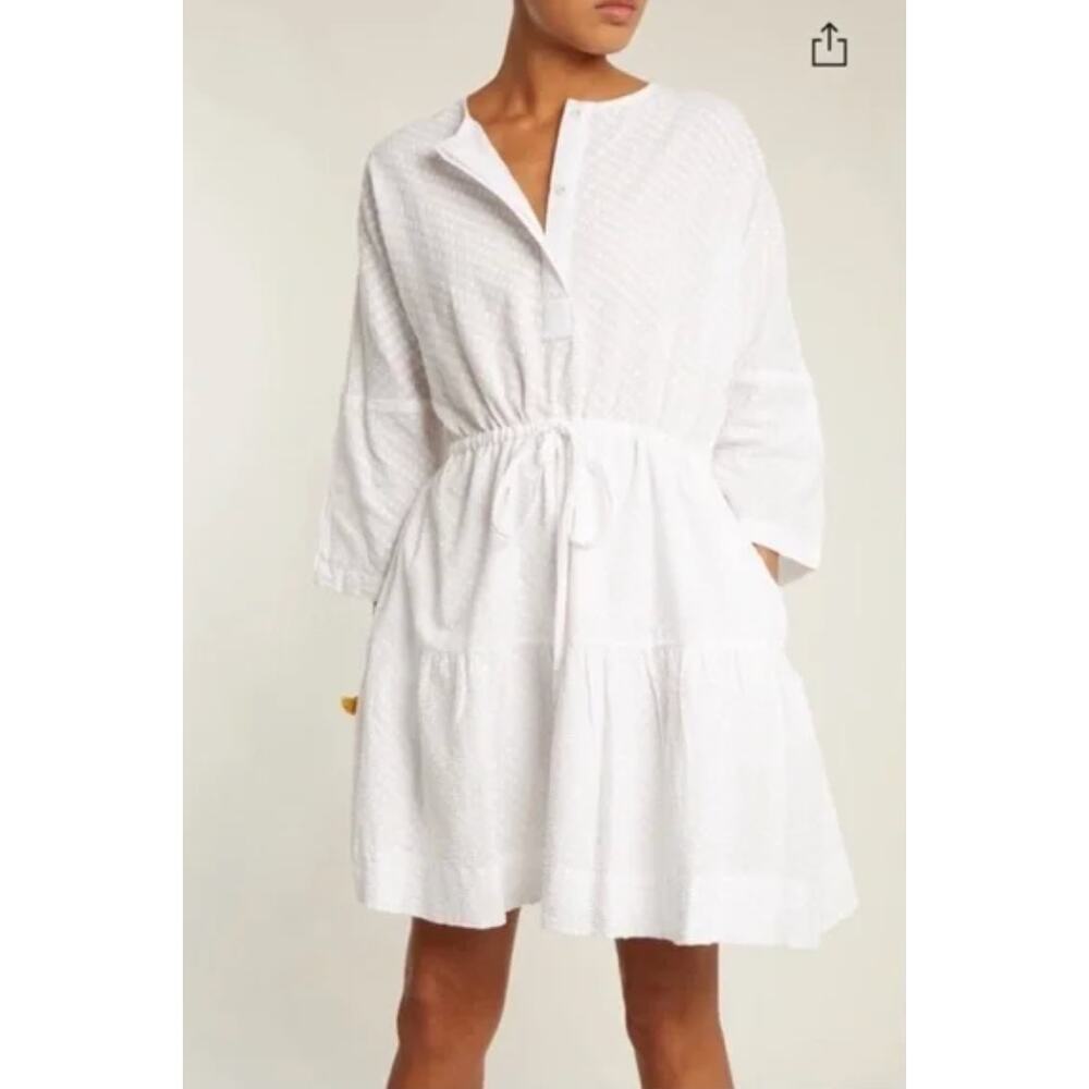 WIGGY KIT White Flowy Cotton Dress Size Small